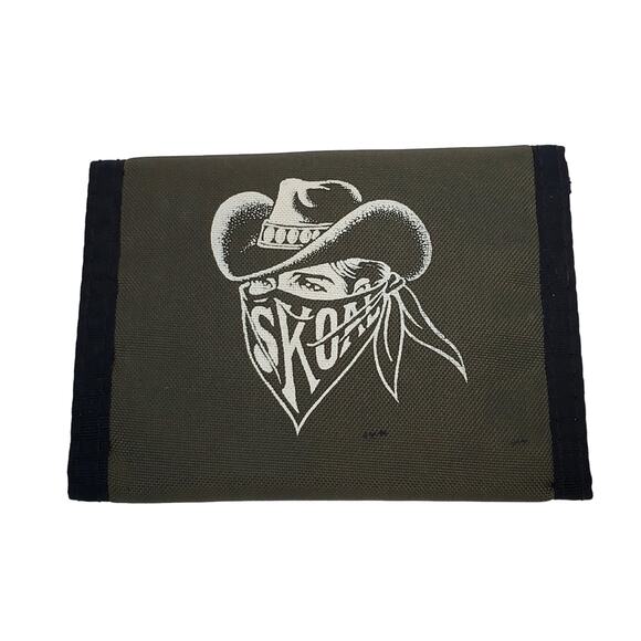 Trifold Skoal Bandit Chew Nylon Wallet Carnival Prize Official 80s Vtg - Picture 1 of 9